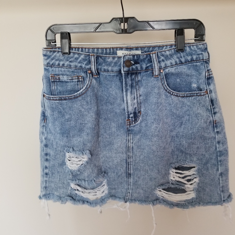 2 for $30*Pacsun ripped denim mini skirt size 27